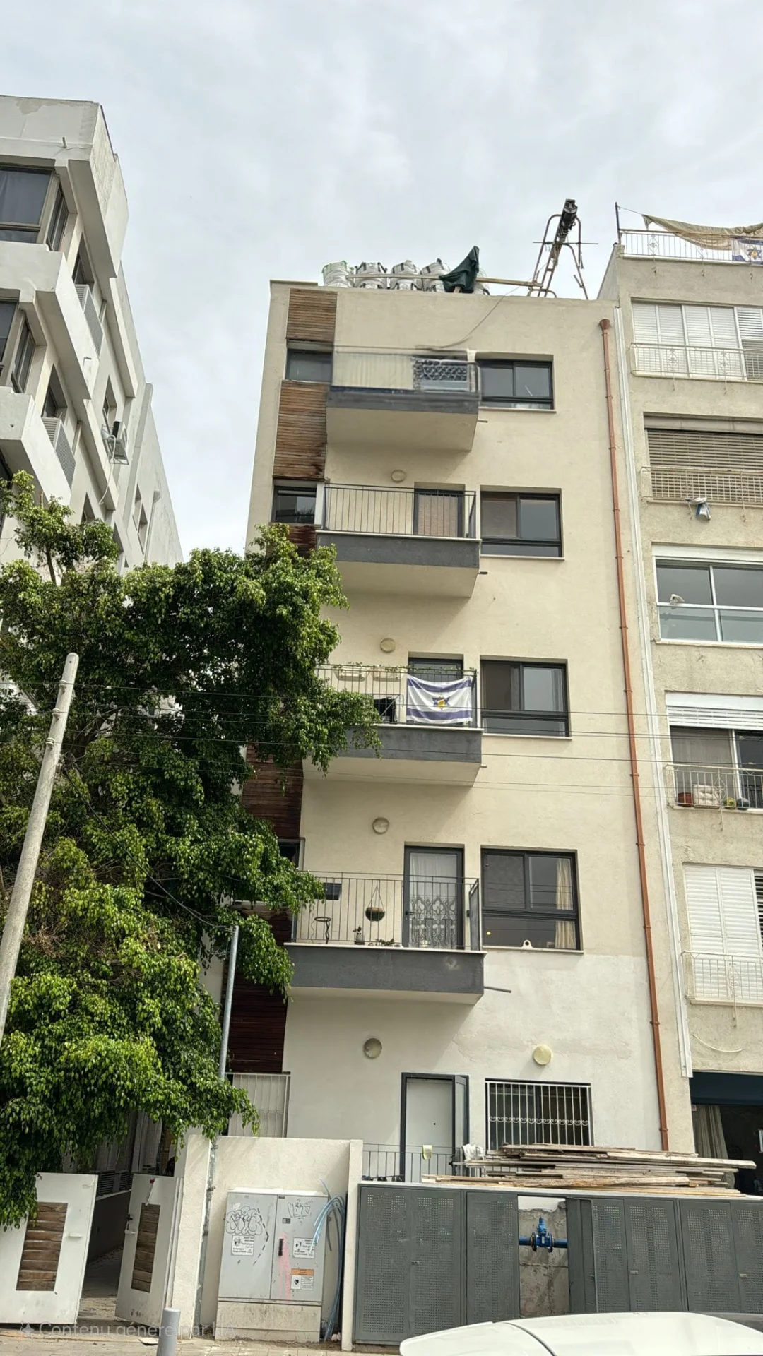 Façade de l'immeuble rue Hamaccabi, Tel-Aviv