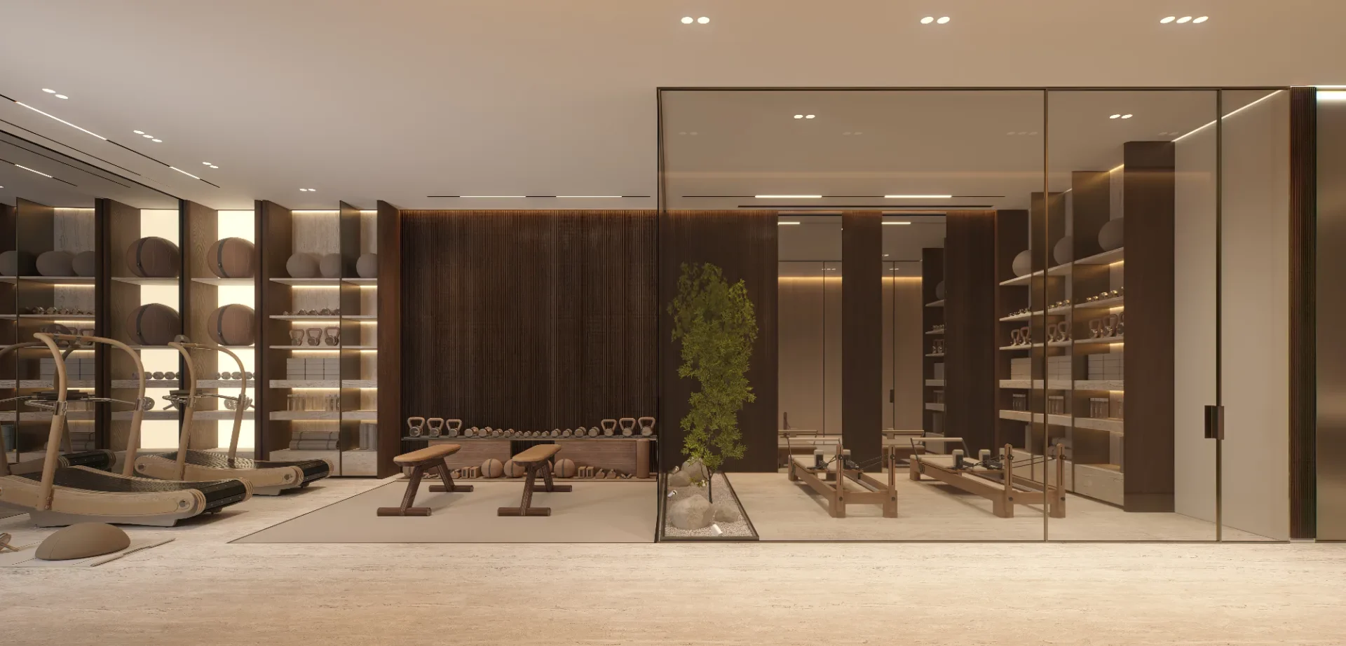 Salle de sport de l'étage Wellness